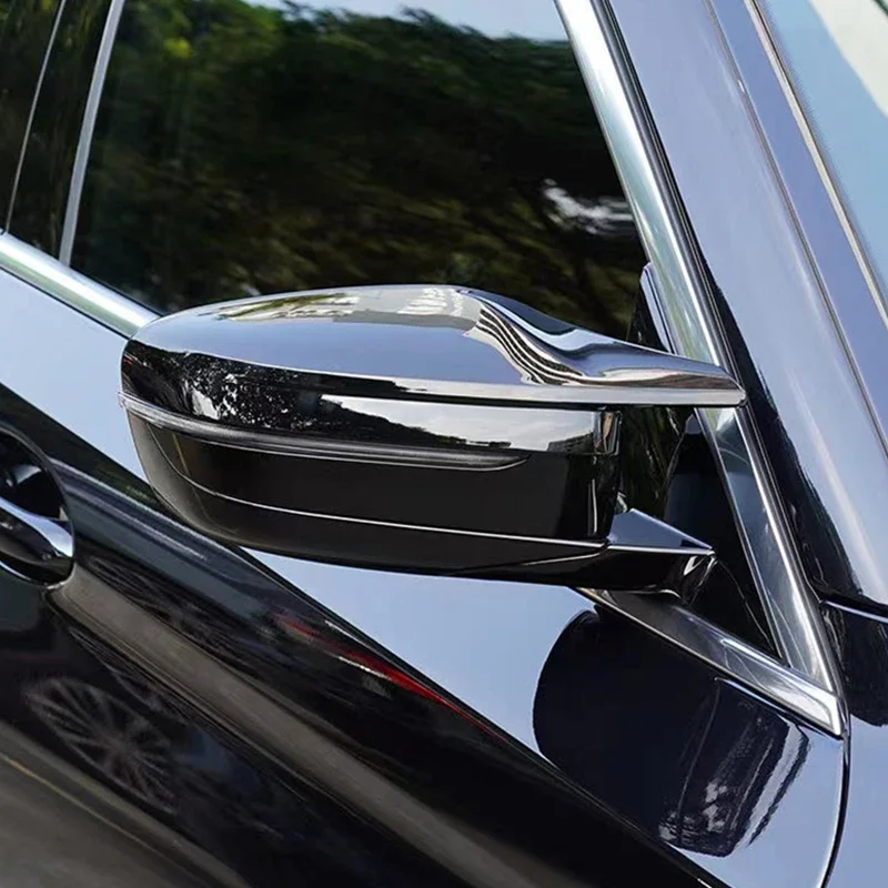 M3-Stil Spiegelkappen Gehäuse Glanz Schwarz Für BMW G20 G21 G30 G31 G11