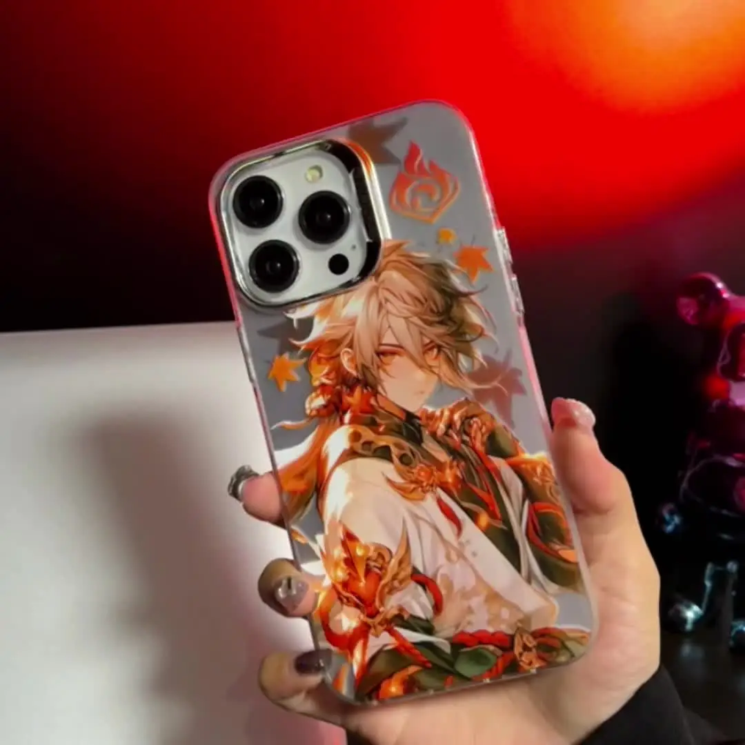 Горячий чехол в стиле аниме Genshin Impact Furina Charlotte Neuvillett Navia для iPhone 16 15 14 13 12 11 Pro Max