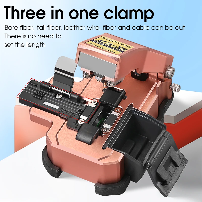 Automatic three-in-one Fiber Cleaver AUA-X8 Cable Cutting FTTT Fiber Optic Knife Tools