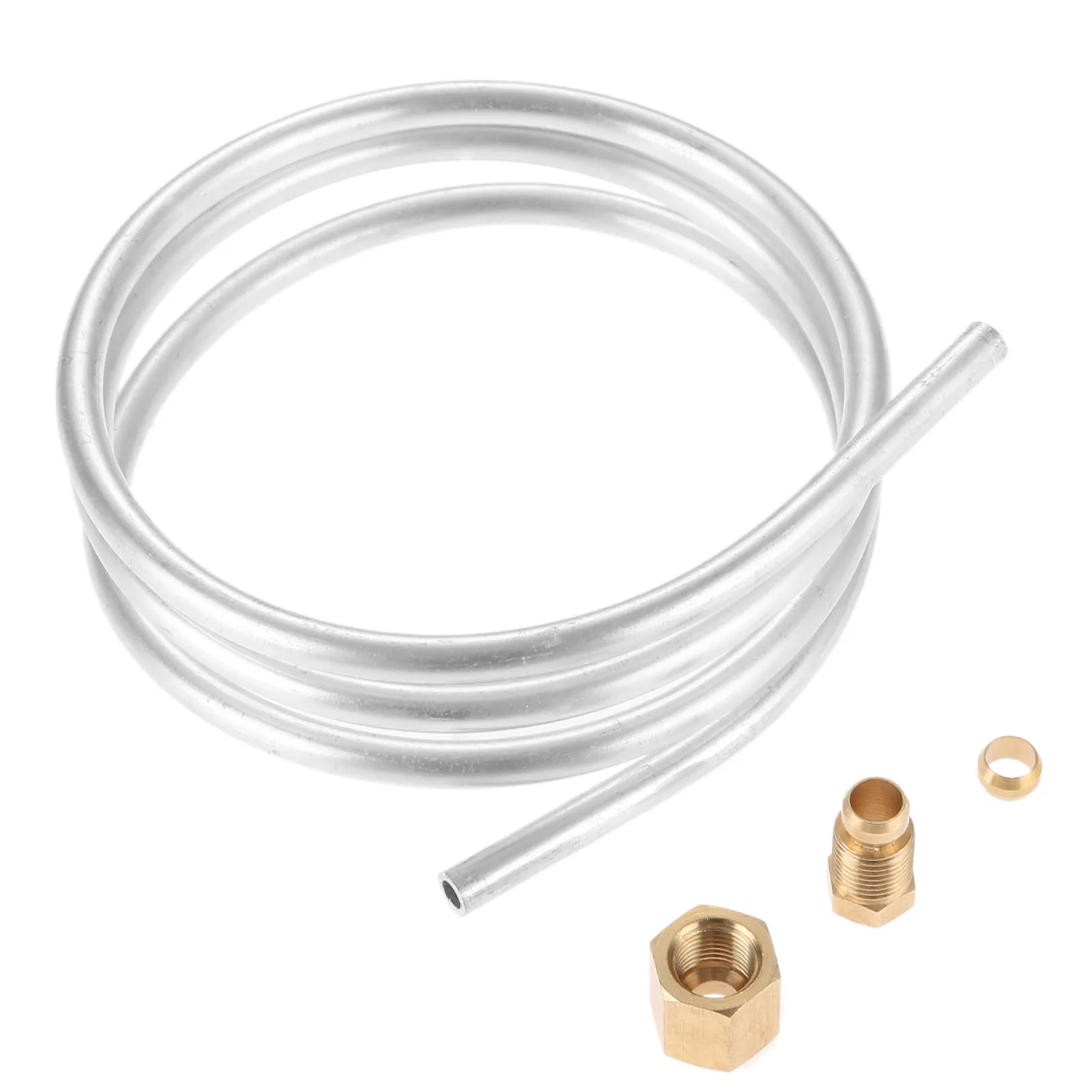 Pilot Burner Tube Kit 1/4" Aluminum Tube with Fittings M10x1 female and Male Length 1M and Fittings Pilot Valve Connection