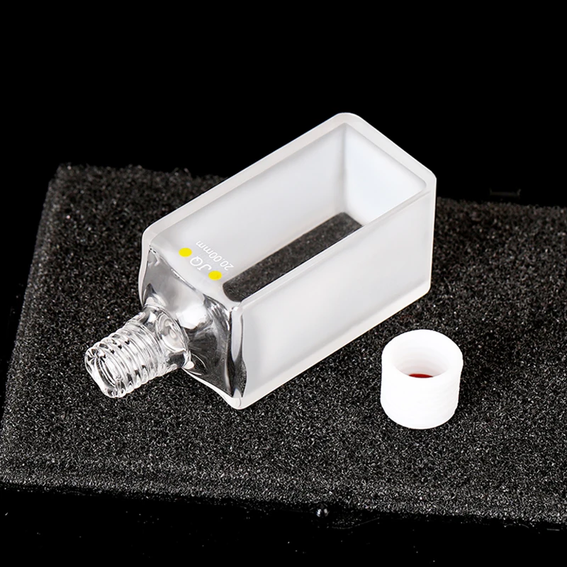 나사 캡이 있는 석영 셀, 석영 나사 병, 17ml, 20mm