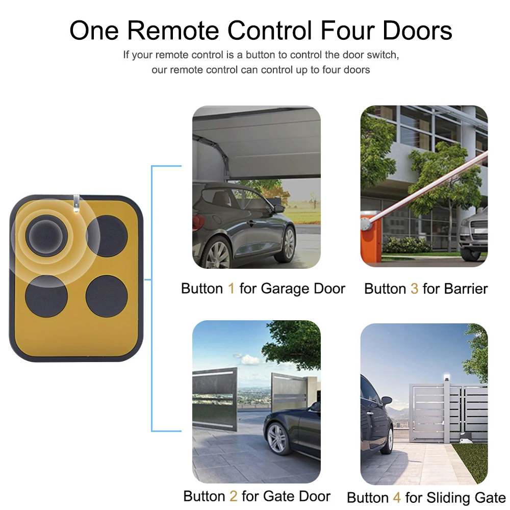 Multi-frequency Universal Garage Control Door Remote Controller 280-868mhz Gate Control 433mhz 315 390 Rfid Copier Duplicator 6