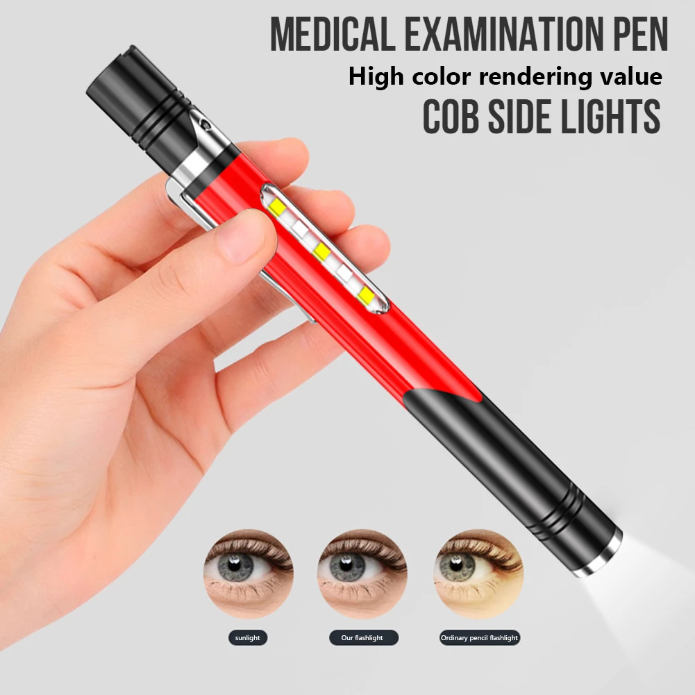 

MINI Medical First Aid Pen Light Portable Inspection LED Flashlight Work Light Torch White Yellow Lights Doctor Nurse Diagnosis
