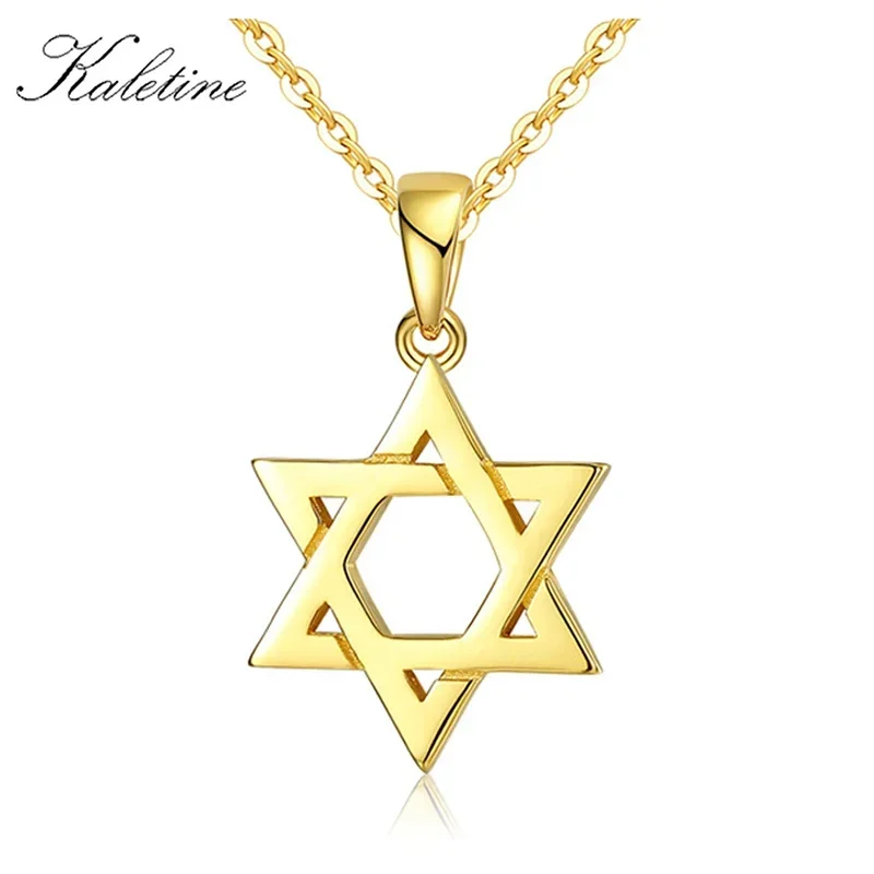 Sterling 925 Silver Necklace with Star of David Pendant