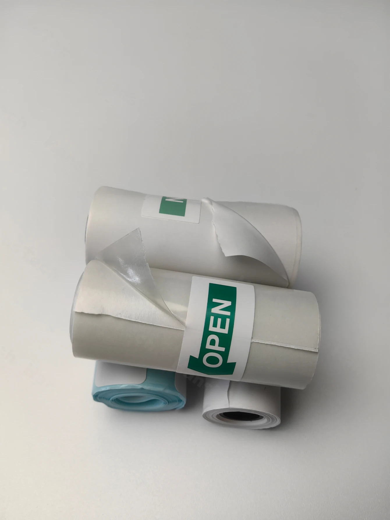 미니 열전사 프린터용 투명 스티커, 흰색 투명 스티커, 빈 사진 용지, BPA 프리, 4 롤, 57mm 너비