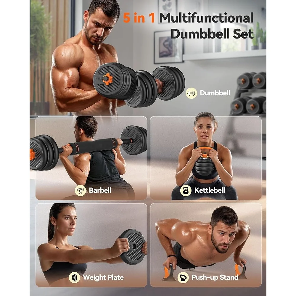 5-in-1 Adjustable Dumbbells 3
