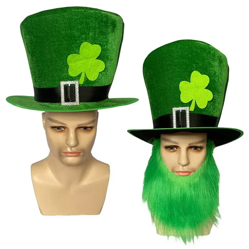 Irish Hat High Cap Beard Dressing St Patricks Day Irish Gift Traditional Celebration