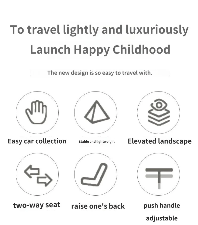 Azadi Sale Light Weight Baby Stroller Baby Carriage Travel Folding Stroller Magic Stroller