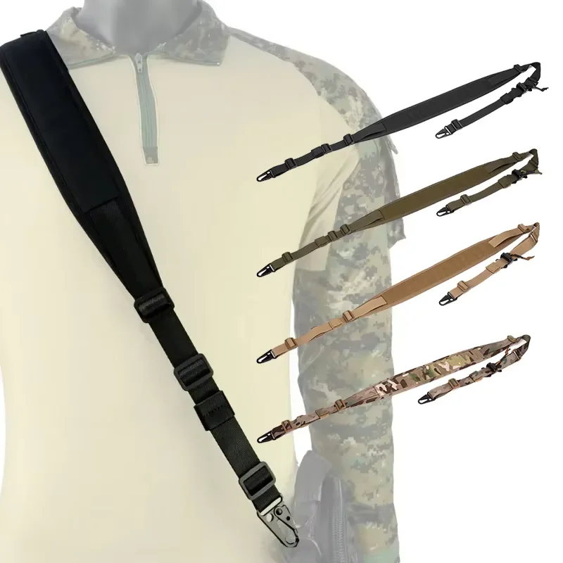 Hunting Rifle Tactical Sling Removable 2 Point Padded Combat Modular Shooting Equipment MC Strap Accessories for Outdoor Hunting 1