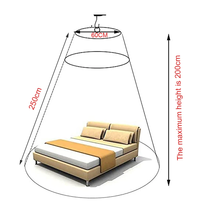 Princess Mosquito Net Rainbow Bed Canopy Polyester Mosquito Net Princess Bed Curtains From Ceiling Bedroom Decor For Girls_voghion.com