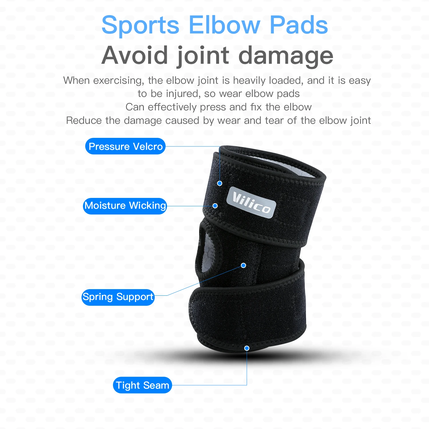 Fitness Basketball Cycling Outdoor Sports Elbow Protection Spring Support Breathable Pressure Fixation Protective Equipment
