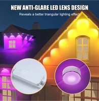 Smart RGBIC LED Eave Lights 100FT Permanent Outdoor Waterproof WiFi Dimmable with Alexa Google Tuya for Holiday Party Home Decor - Image 2