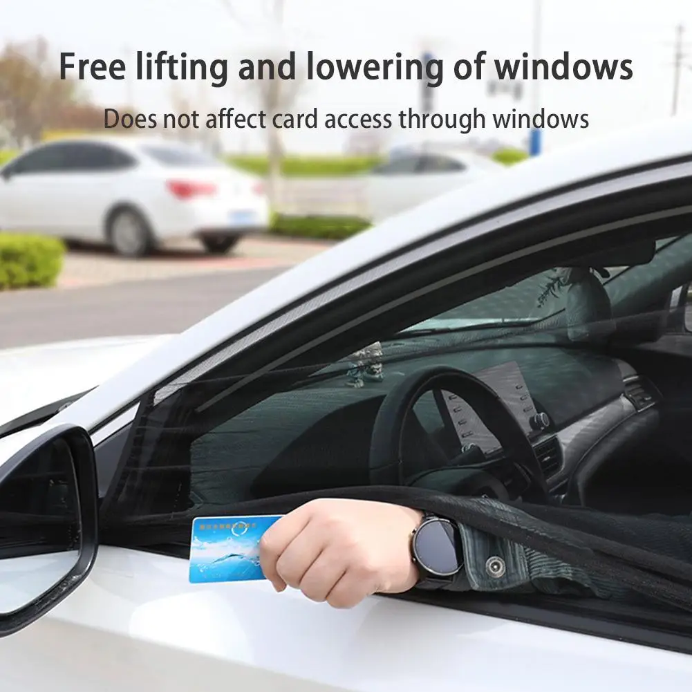2pcs Auto Styling Zubehör Sonnenschutz Auto Uv Protect Vorhang Seitenfenster  Sonnenschutz Mesh Sonnenblende Schutz Fensterfolien Mesh