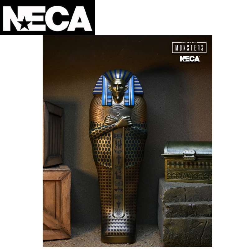 

In Stock NECA Original Egyptian Pharaoh Treasure Chest Mummy Sarcophagus Model Accessories Like To Collect Gifts