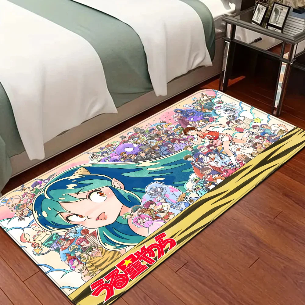 Urusei Yatsura Door Mat Kids Room Bedroom Decoration Balcony Anti-Slip Doormat Living Room Doormat Area Rug 6