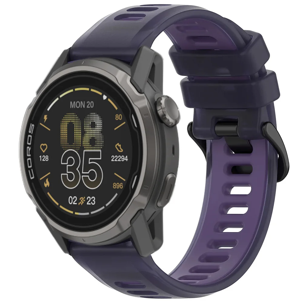 Breathable Semi-Transparent Silicone Strap, 20/22mm