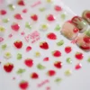 1pcs 5D Kawaii Jelly Strawberry Nail Art Stickers Fashion Cartoon Fruit Nail Transfer Slider Decals DIY Decorations Accessories 1