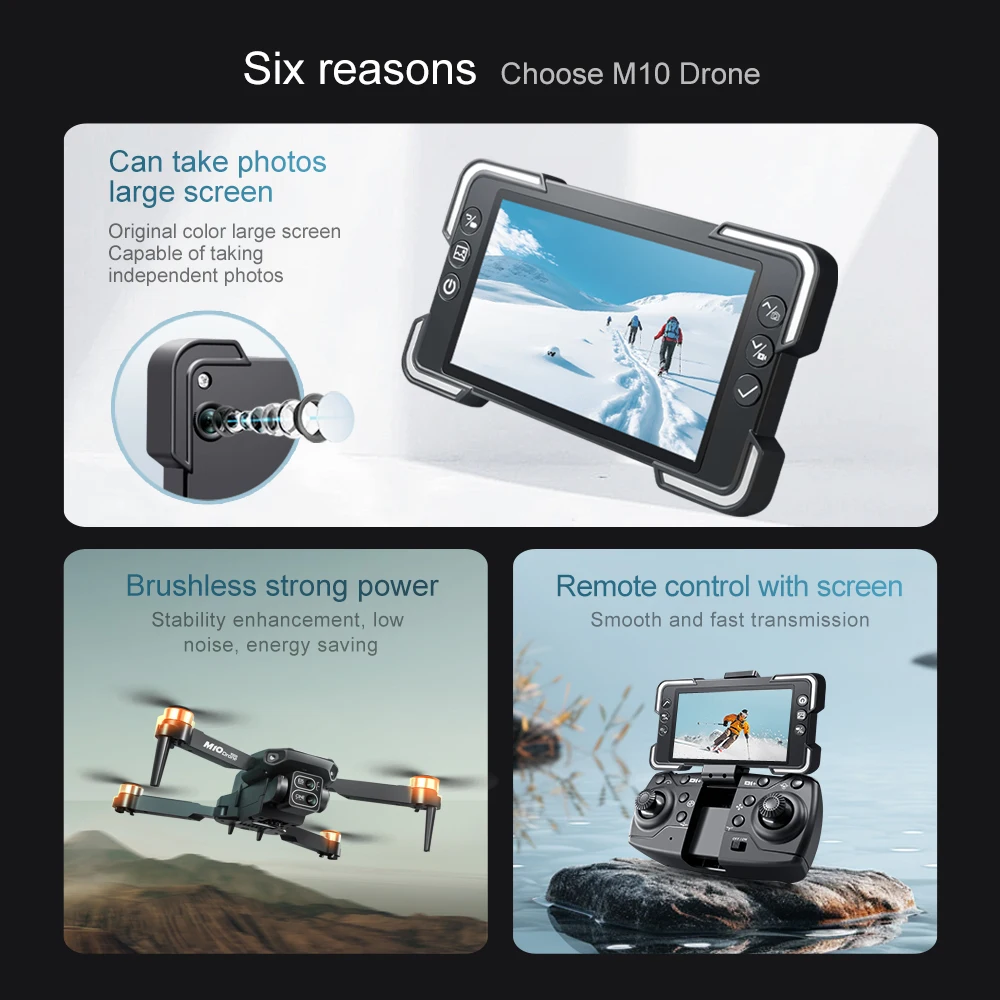 Xiaomi Mijia M10 Rc Drone 8K Profesional HD Dual Camera With