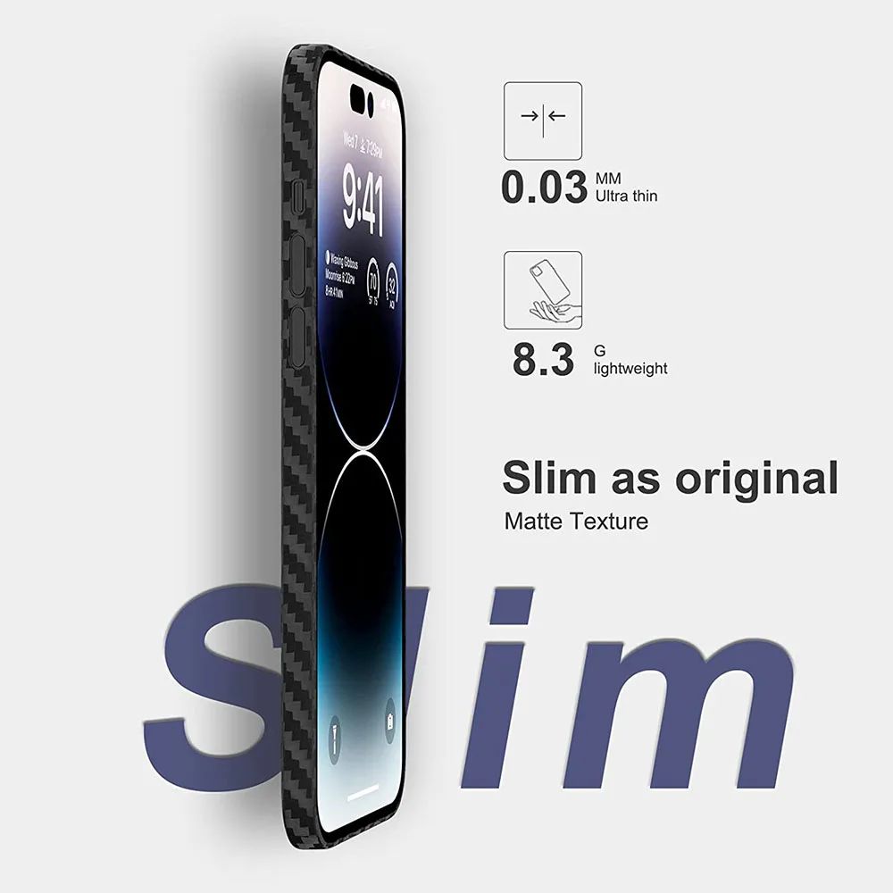 Ultra-Thin Carbon Fiber Texture Phone Case - 0.3mm PP