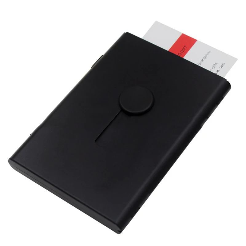 

Органайзер для карт, ручная фрикционная карта, автоматическая деловая фрикционная металлическая фрикционная коробка для карт, тонкая легкая