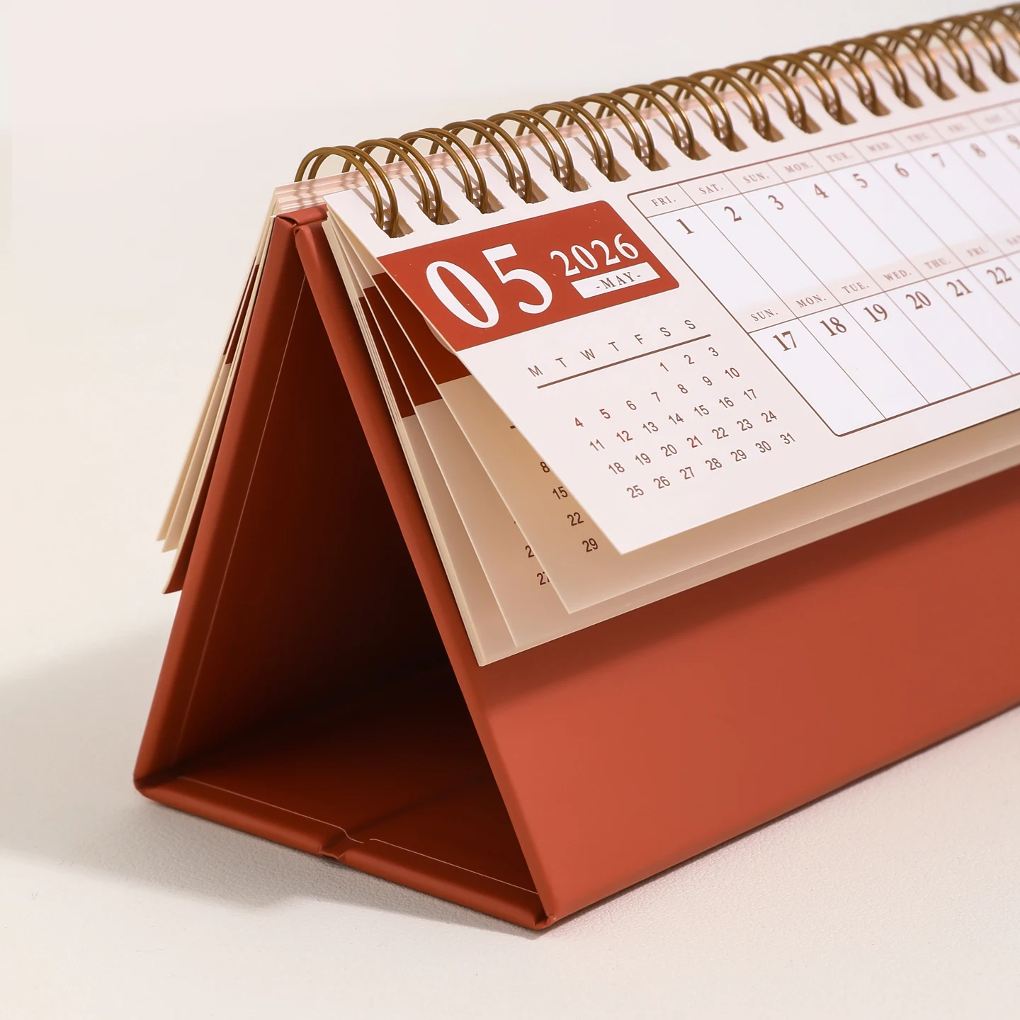 2025.10~2026.12 Kawaii 2026 Calendario da parete semplice orizzontale Piccolo calendario da tavolo Planner Decorazione del desktop Cancelleria per ufficio - immagine 2