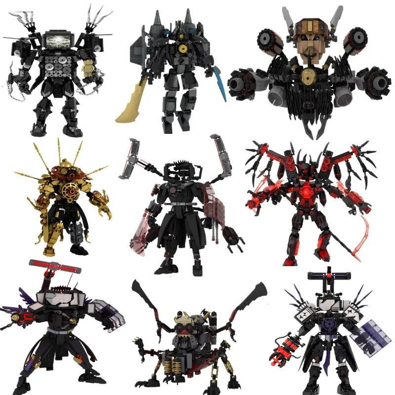 Titan Cameraman Upgrade Blocks Titan Dark Clockman Toy Dragon Drillman Building Blocks Tvman Upgrade Speakman