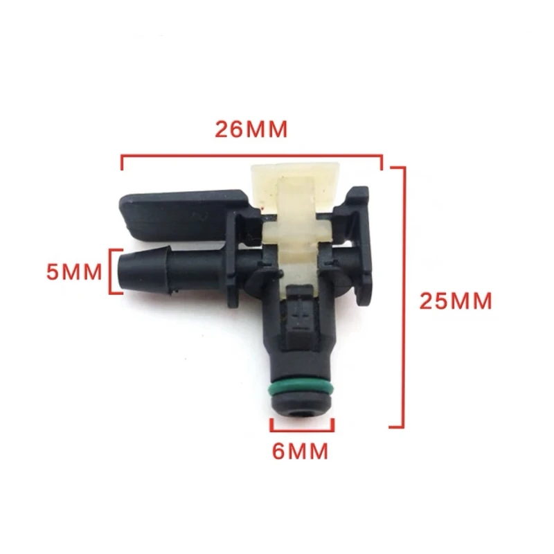Diesel Injector Tube Diesel Common Rail Injector Nozzle Oil Return Joint T and L Type Tube Connector for Delphi