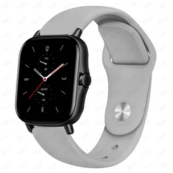 Versatile Silicone Watch Strap - Premium Replacement Band for Smartwatches (20mm/22mm) (Gray 5)