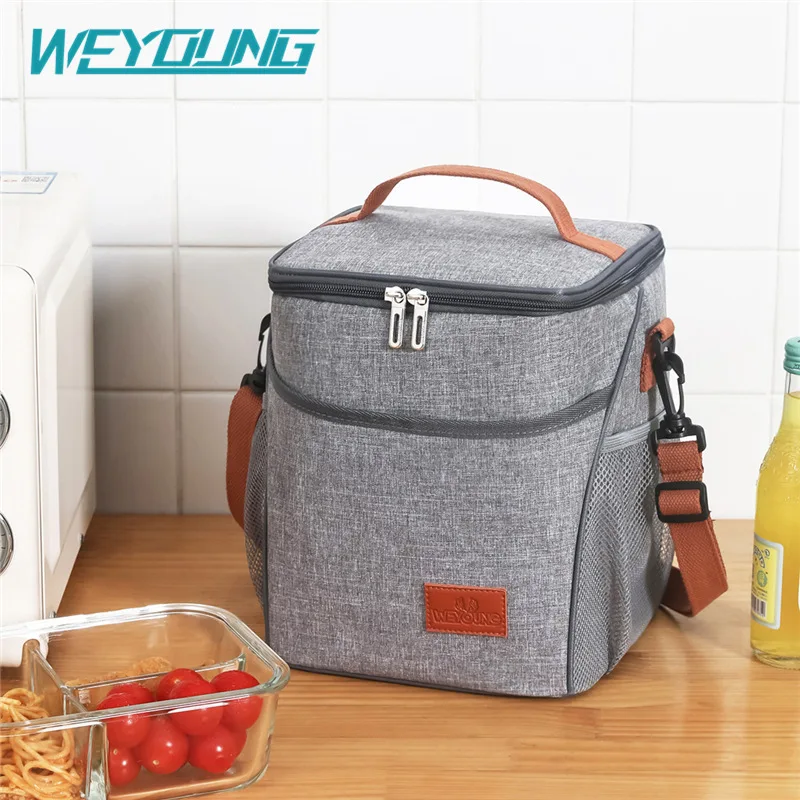 multifunction big capacity lunch bag waterproof oxford crossbody thermal lunch bags for women lunch box picnic food bag Multifunction Handbag Thermal Insulated Lunch Box Cooler Bag Waterproof Oxford Dinner Container Preservation Food Storage Bags