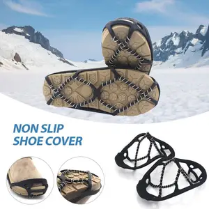 Outdoor Ice Grips Cleats Crampons Winter Climbing Ice Crampons Anti-Skid Snow Ice Climbing Shoe Spikes Anti Slip Shoes Cover