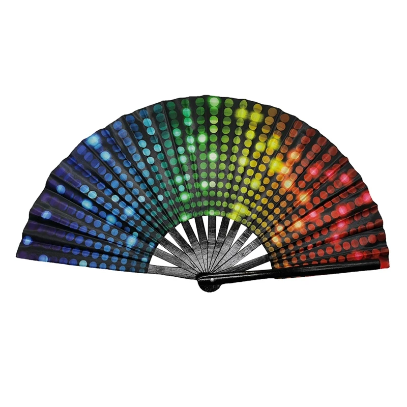 

33CM Fan Ring Fan Bamboo Bone Fan Promotional Fan Folding Fan Folding Fan