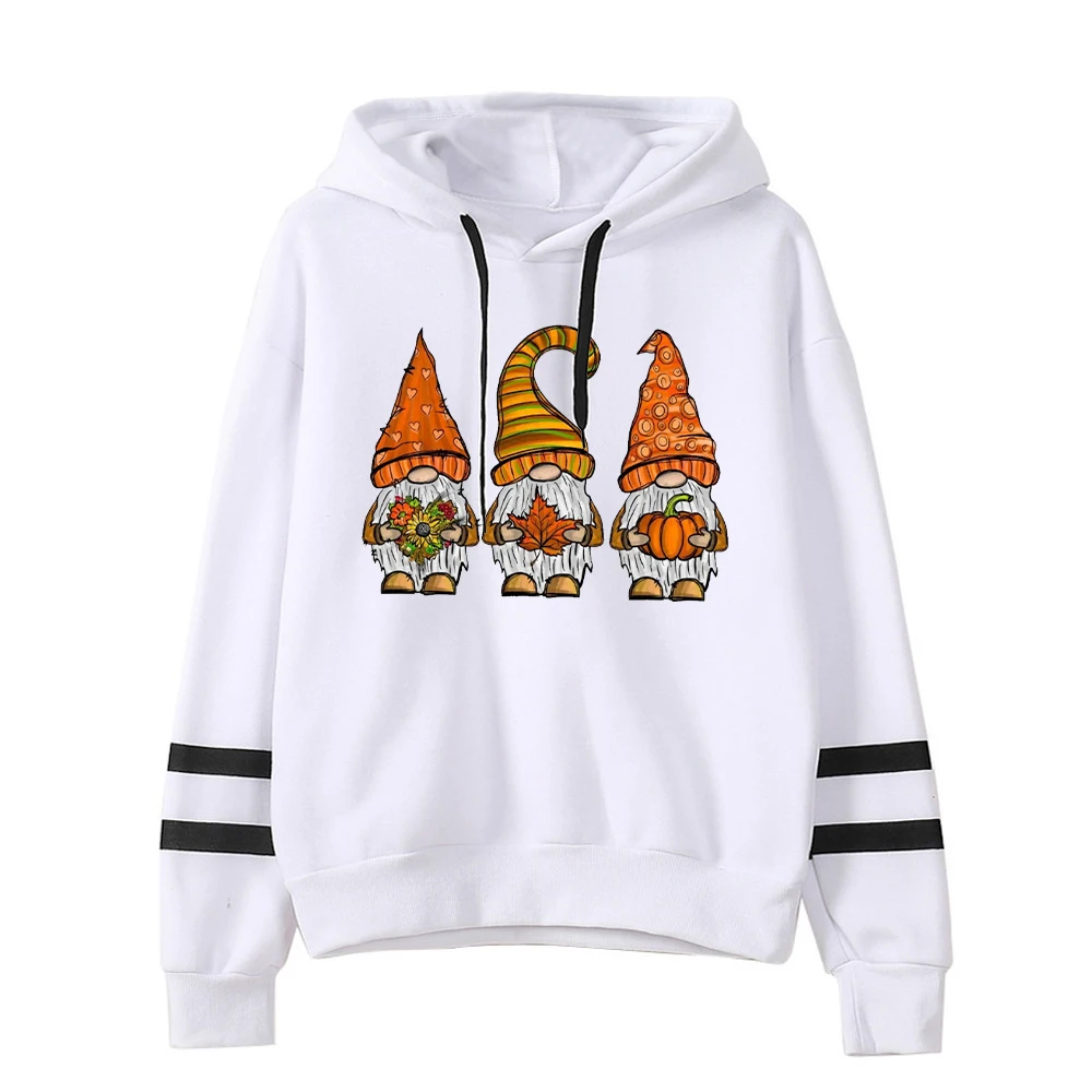 Fall Gnomes Hoodies Fall Pumpkin Women Clothing Thanksgiving Pumpkin Women Clothing Gnomes Tops Casual