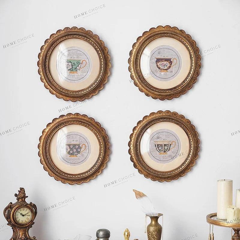 Retro Resin Picture Frame Gold Oil Painting Luxury Frames For Picture Wall Decor Vintage Picture