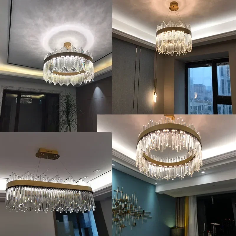 LED Chandelier Ceiling Chandelier Art Lighting Fixtures Luxury Crystal Ceiling Pendant Light