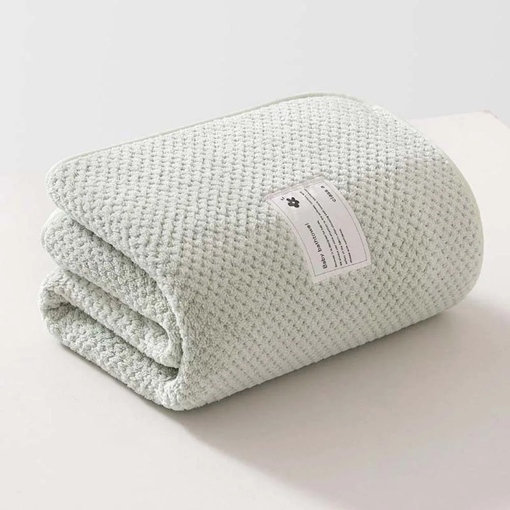 Portable Breathable Baby Towel Quick Water Absorption Facecloth Solid Color Washrag Polyester Fiber Fluffy Soft Washcloth Women