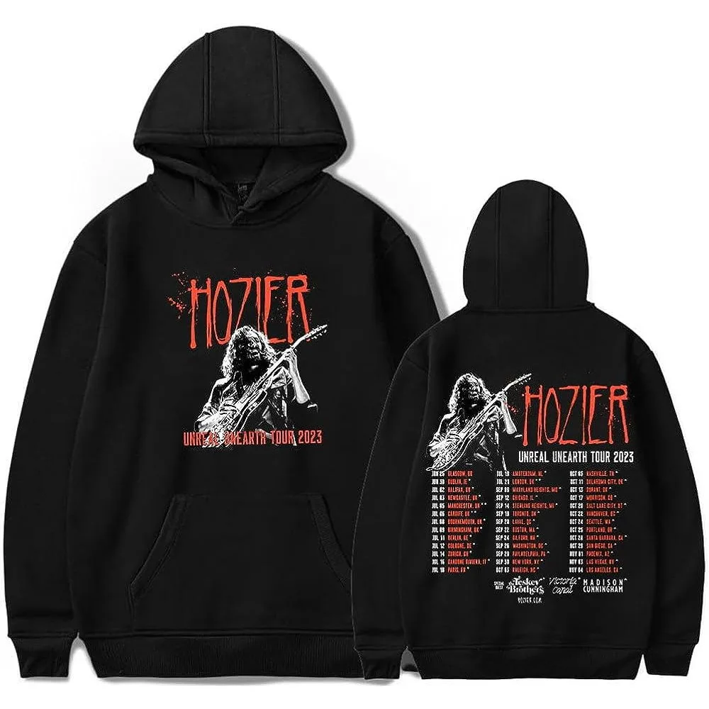 

Hozier Unreal Unearth Tour 2023 Merch Hoodies Unisex Hooded Sweatshirt Casual Clothing