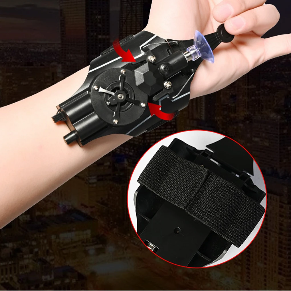 

Black Spider Spin Gloves Toy For Childrens Boys To Experience Superhero Adventures Equipped