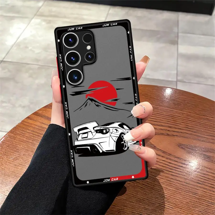 Japanese Drift Car Red Sun Phone Case Cover