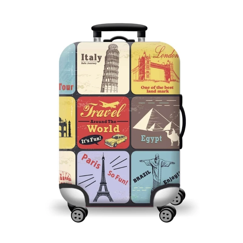 Elastic Suitcase Cover Dust-proof Protective Sleeve for 18-32 Inch Suitcase Protector Thickened Spandex Suitcase Covers