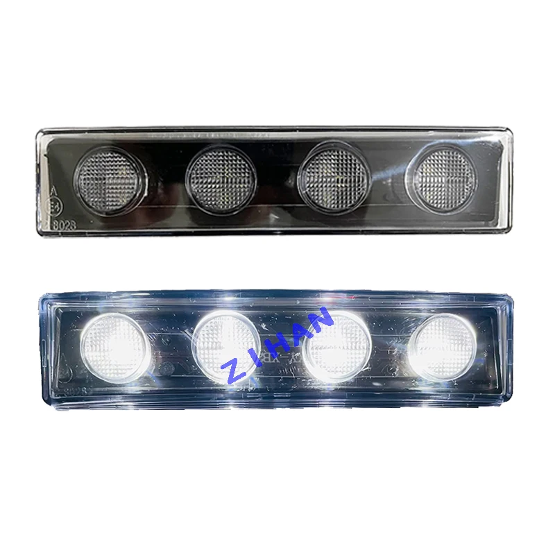 Lampa światło znacznikowe LED 2 szt. Biała żółta niebieska