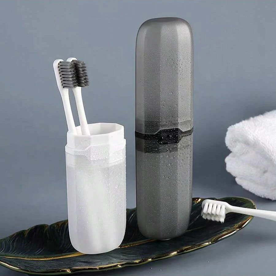 Toothbrush Storage Box Portable Travel Black 20 * 10 * 20cm