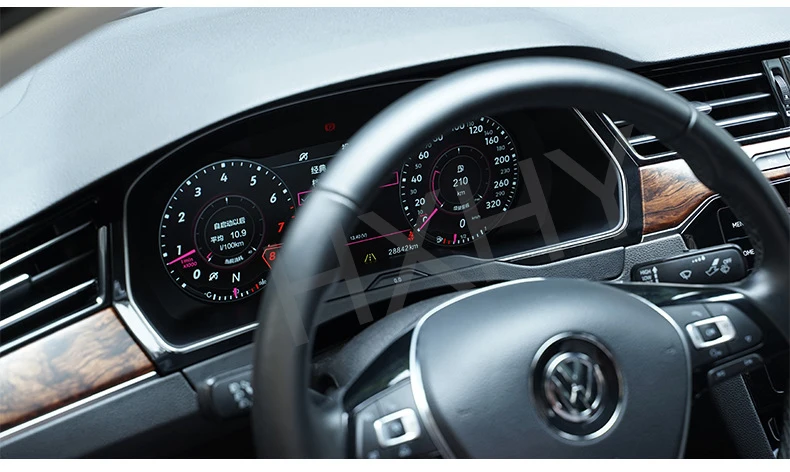 Instrumento de grupo Digital de coche CockPit para Volkswagen VW Golf 7 R Golf7 MK7 GTi Passat B8 CC LCD velocímetros reproductor de tablero 3