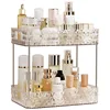 Acrylic Storage Organizer Shelf Of Bathroom Home Kitchen Makeup Skincare Shampoo Lipstick Tabletop Holder Cosmetic Desk Rack 6