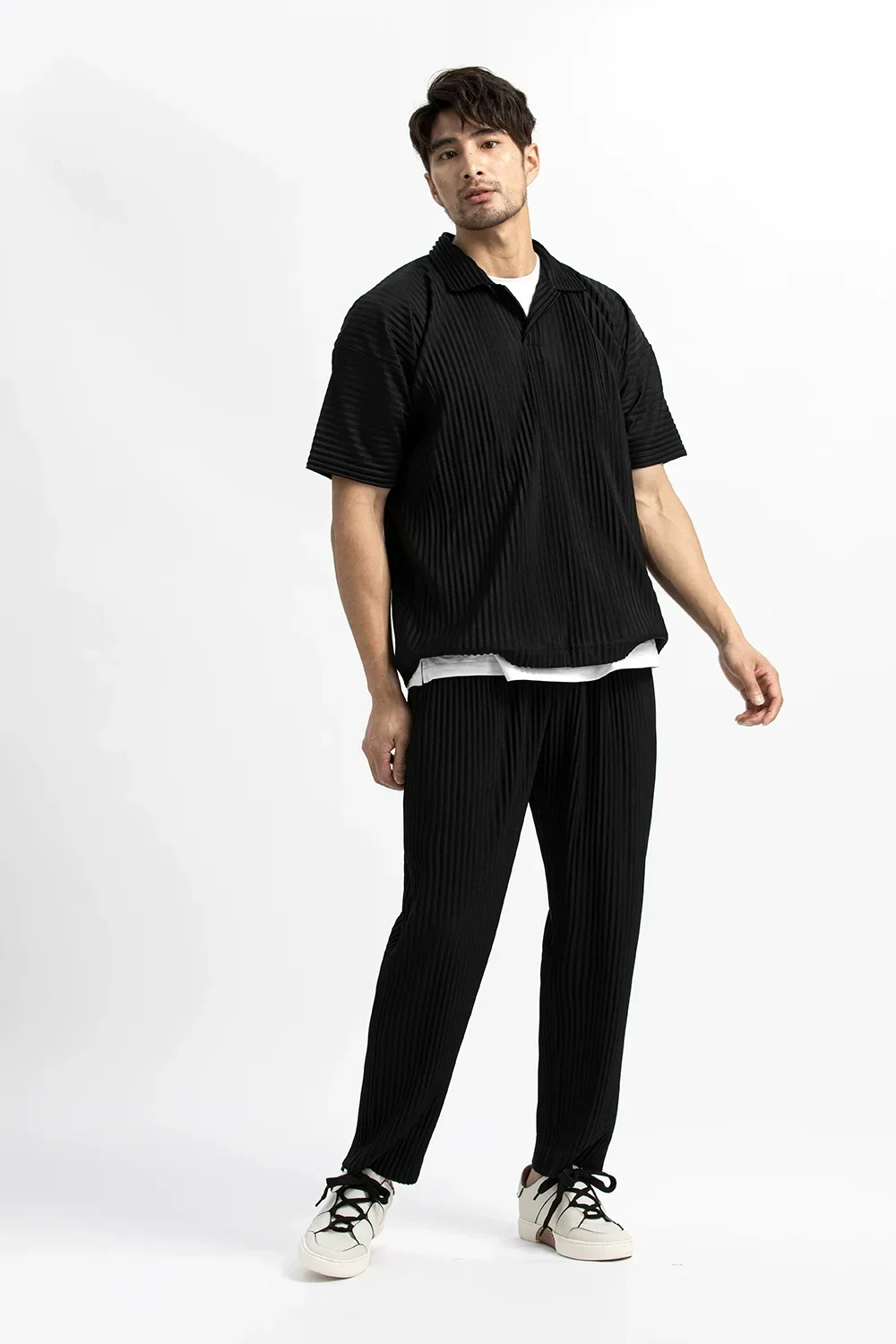 Miyake Pleated Pants For Men Casual Pants Men Japanese Streetwear Men Fashion Japanese Style Trousers Baggy Pants Wild Trousers 6