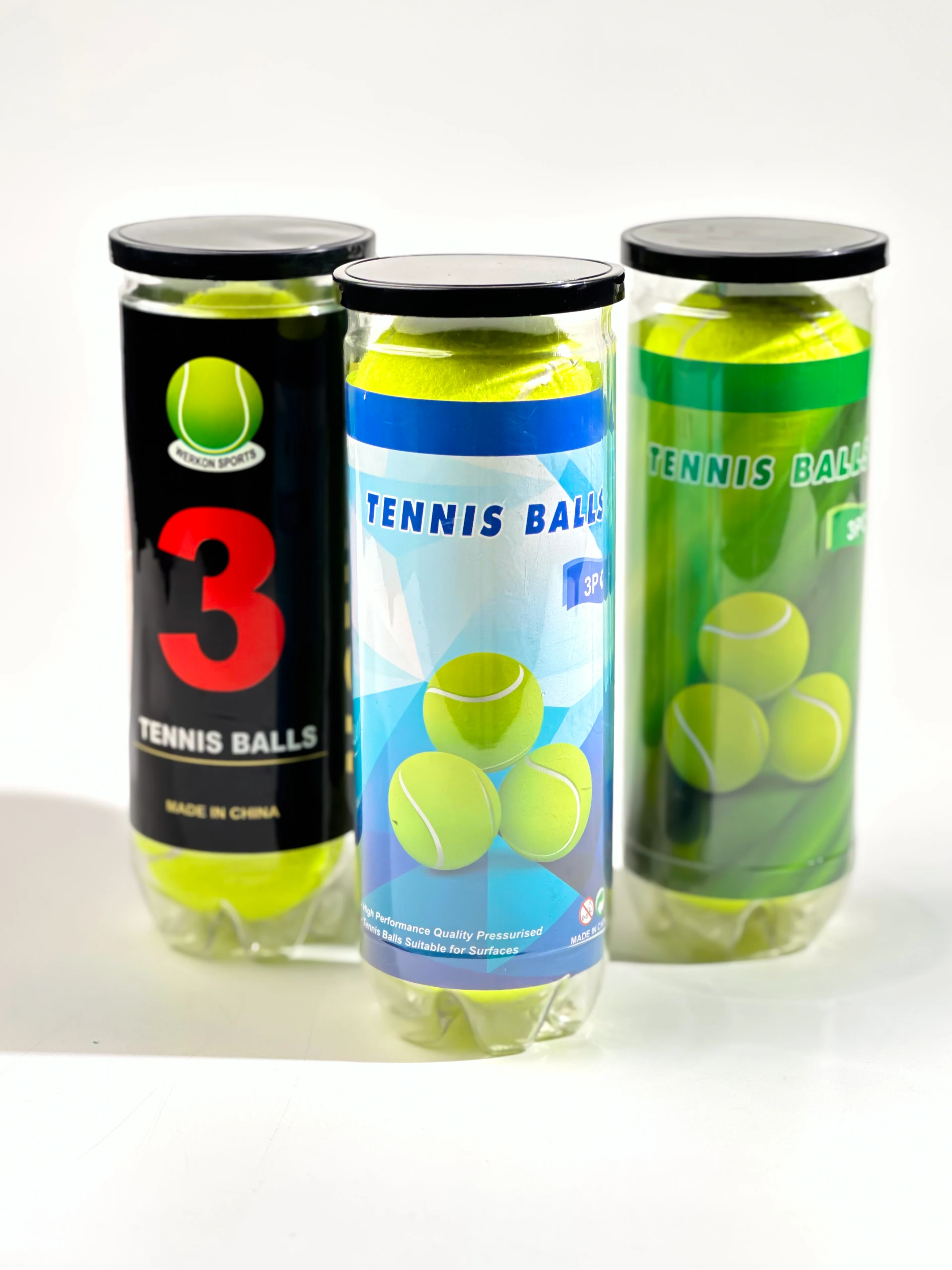 929-Shaped Barreled Tennis Three-Ball Wear-Resistant and Durable Portable Can with Wear-Resistant Tube