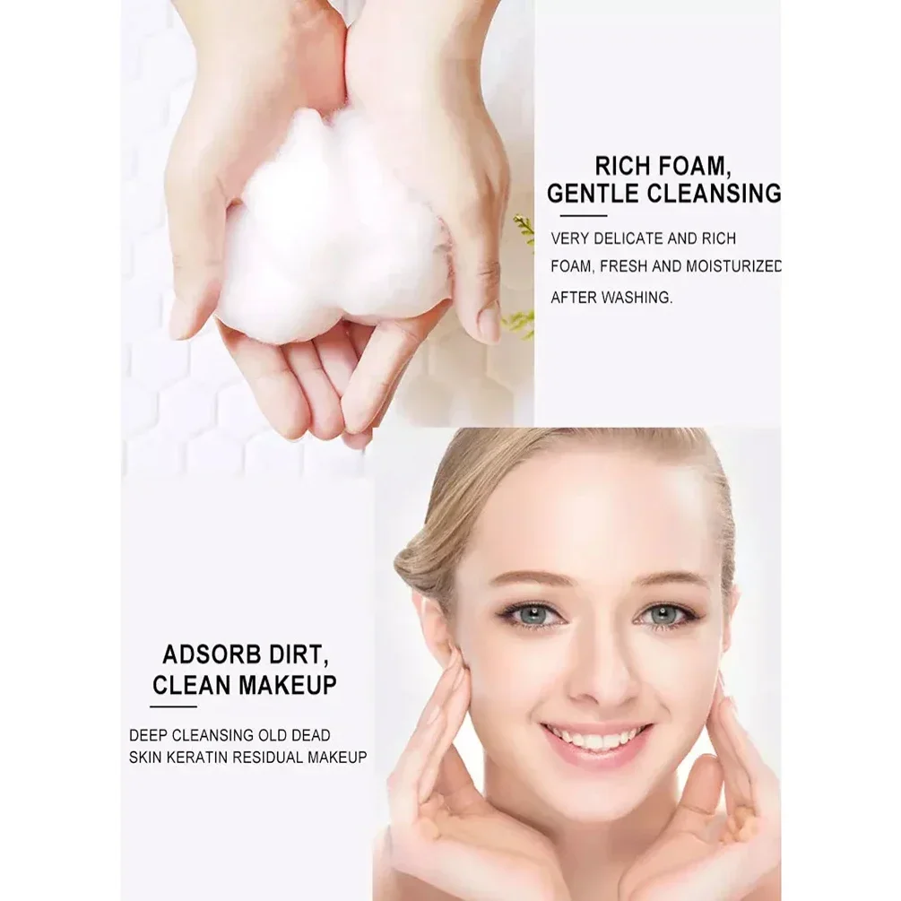 30ml Private Label 24K Gold Facial Cleanser Custom Bulk Deep Cleanser Stock Mild Non-irritating Rich Foam Smooth The Skin Makeup 3