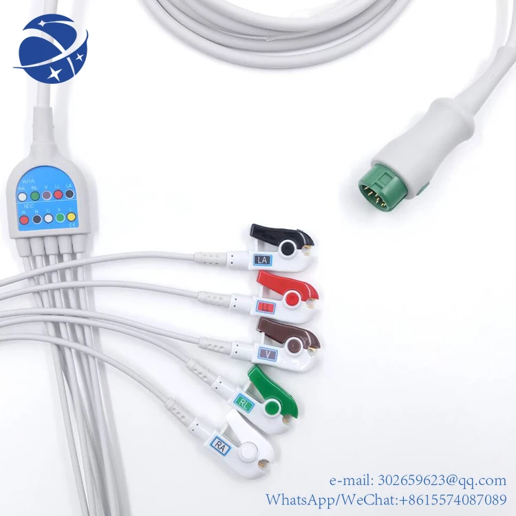 

Yyhc совместимый кабель для ЭКГ mindray t5, сопротивление IEC, низкая цена на кабель ЭКГ