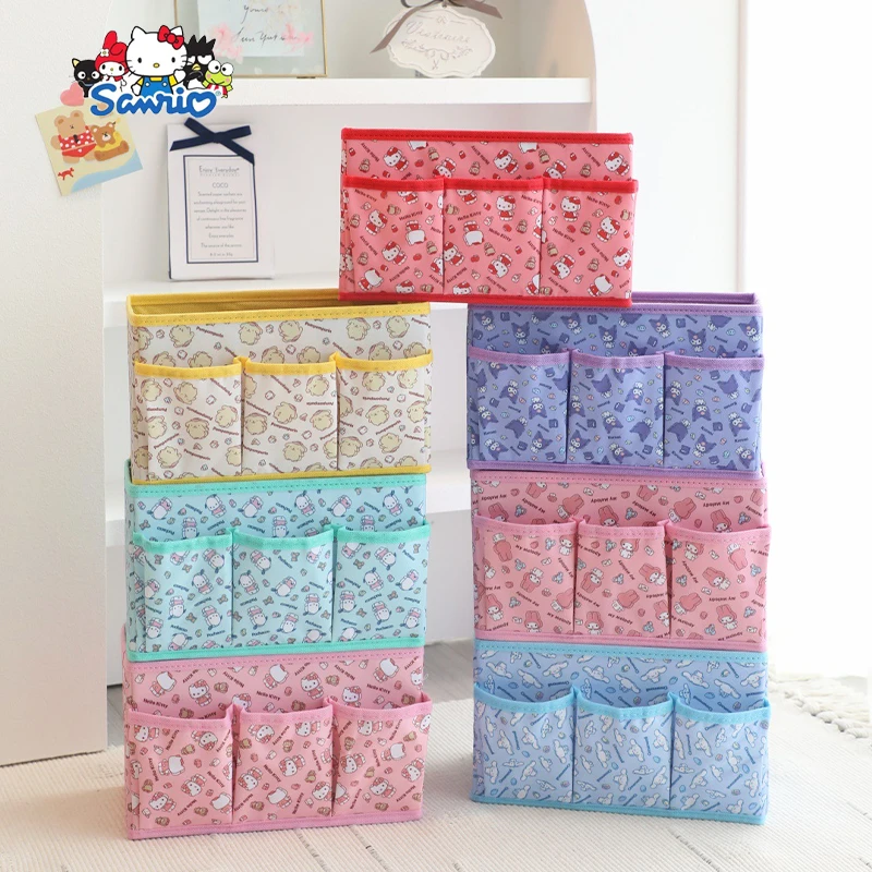 

Sanrio Kuromi Storage Box Anime Cinnamoroll Hello Kitty Cartoon Cute Student Desktop Cosmetics Sorting Storage Box Girls Gifts