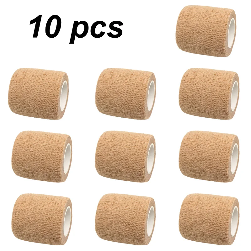10 pcs Colorful Sports Self-Adhesive Elastic Bandage Wrap Tape - Versatile Aid Kit