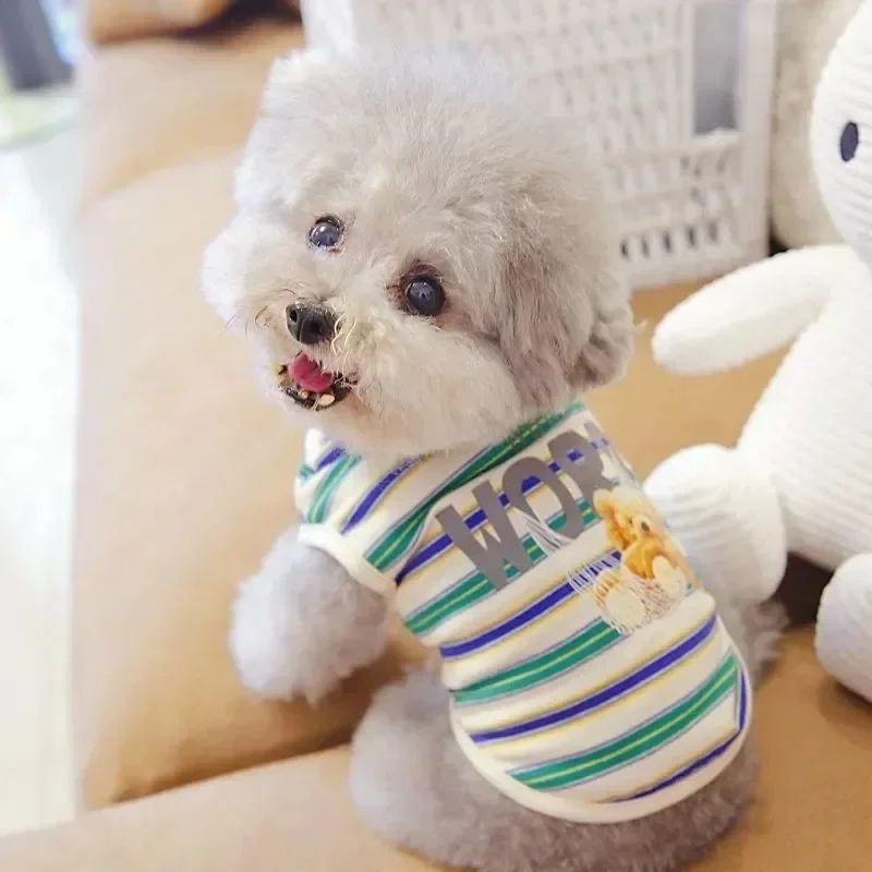 thumbnail image 1 of Ropa ligera para perros de razas pequeñas como pomerania, teddy y corgi, ideal para otoño y verano, conjuntos de moda para mascotas, 1 of 5